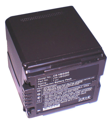 Bateria P/ Panasonic Vw-vbg260 Vbg070 Vbg130 Hdc-sd10 Hmc41