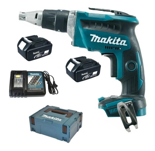Parafusadeira Gesso 18v 2 Bat 5ah Bivolt Dfs452rte Makita