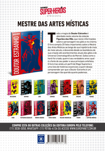 Coleção Figurões das HQs - Doutor Estranho, de Editora Europa. Editorial Editora Europa Ltda., capa mole em português, 2022
