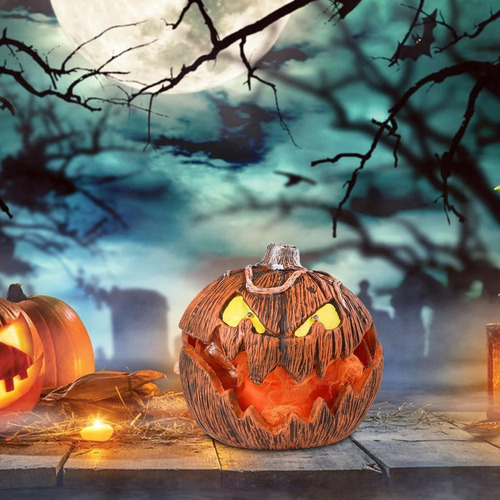 Halloween Lifting Sonidos Thriller Cabeza De Calabaza