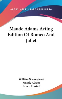 Libro Maude Adams Acting Edition Of Romeo And Juliet - Sh...
