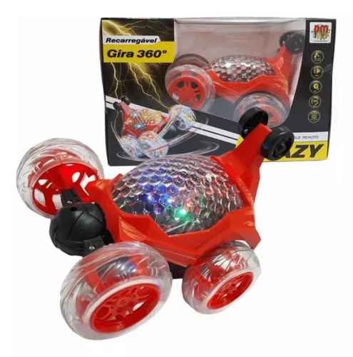 Brinquedo Carrinho Fricção Corrida Maluco Gira 360 Dm Toys