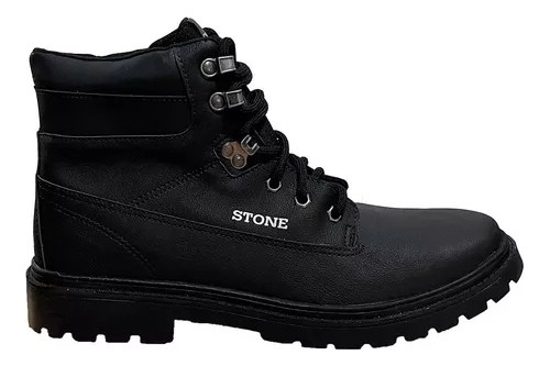 Bota Stone Borcego Hombre Trekking Trail Outdoor Eco Cuero 