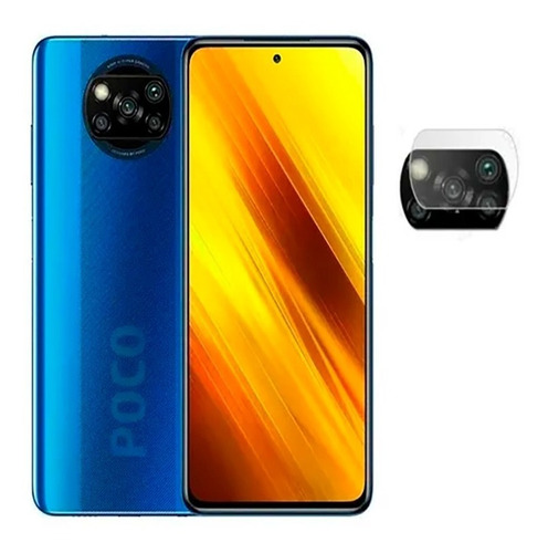 Lamina Vidrio Para Pantalla Y Camara Xiaomi Poco X3 Pro