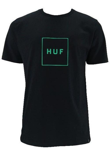 Camiseta Huf Essentials Box Logo Preto - Masculino