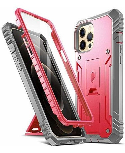 Funda Completa Anti Caidas Color Rojo Para iPhone 12 Pro Max