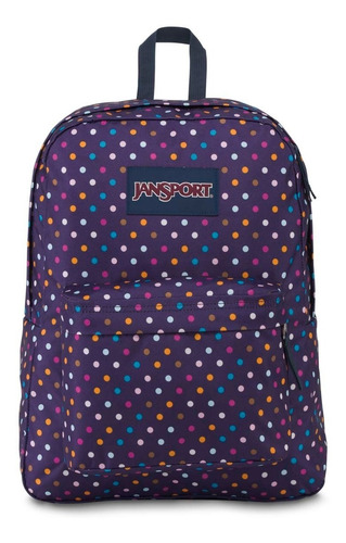 Mochila Jansport Violeta Con Lunares T50134a Superbreak