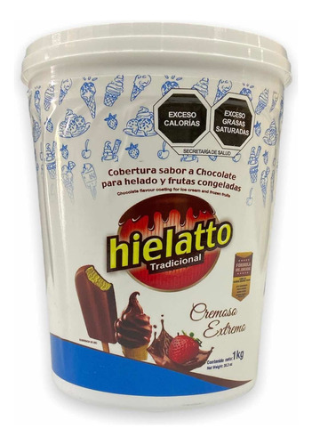 Cobertura para helados sabor chocolate Hielatto 1 Kg