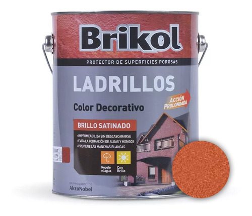 Brikol Ladrillos Impermeabilizante Protector Exterior 4 Lt Color Natural