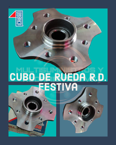 Cubo De Rueda Delantera Festiva 