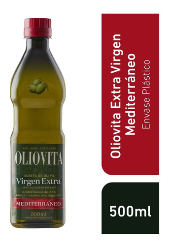 Pack X 12 Aceite Oliva Virgen Mediterráneo Oliovita Pet 500