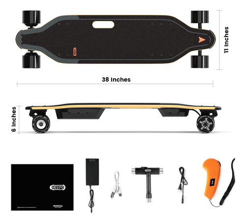 Meepo V5 Er Patineta Eléctrica Control Remoto 29 Mph Mmg
