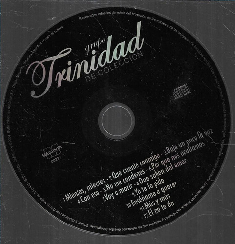 Grupo Trinidad Canta Leo Mattioli Album De Coleccion S/porta
