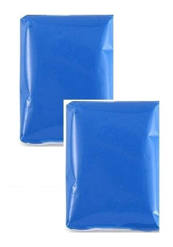 2 Pz Plastilina Clay Bar Arcilla Descontaminante Azul 