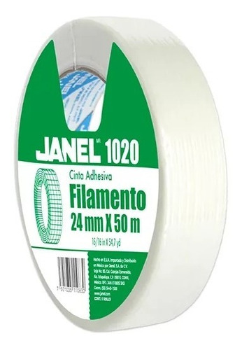 Cinta De Filamento Janel 24x50 Mod 1020-2cajas C/72 Pzas