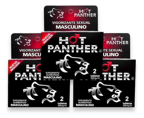 Potenciador Hot Panther 6 Tab Pack Vigo-rizante Hombre Natua