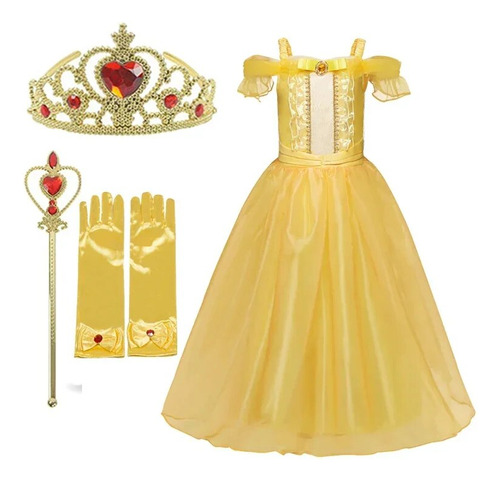2023 Cosplay Belle Princess Dress Girls Beauty And The