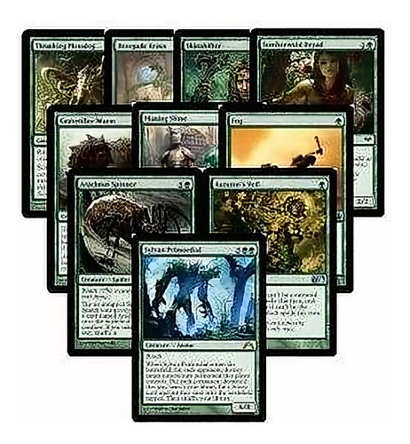 100 Magic El Encuentro Mtg Color Verde Mezcla Mucho Salto In