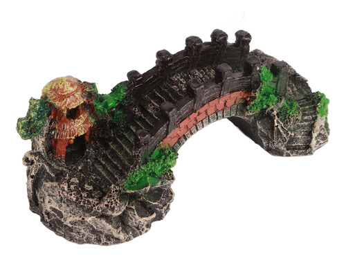 Simulación De Acuario De Pecera De Landscaping Rockery Bridg