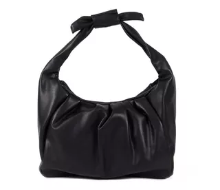 Bolsa Hobo Para Mujer Cloe Material Reciclado Color Negro