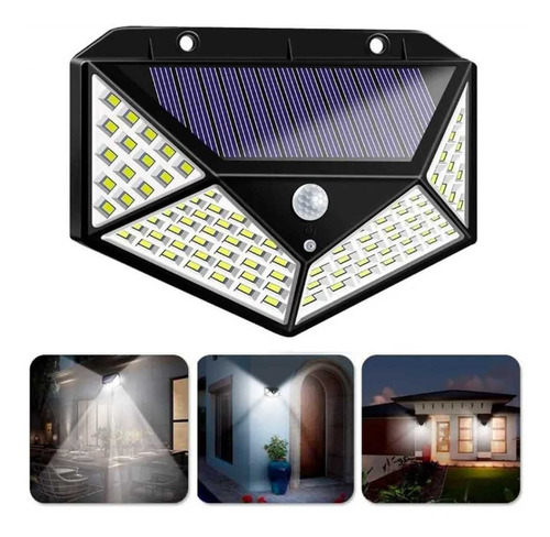 Lámpara Inalámbrica Carga Solar Led 1050 Lm Sensor Movimient