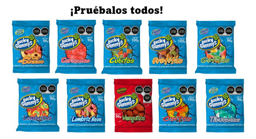 Lucky Gummys Corazones Gomitas De Grenetina 8pz 96g C/u