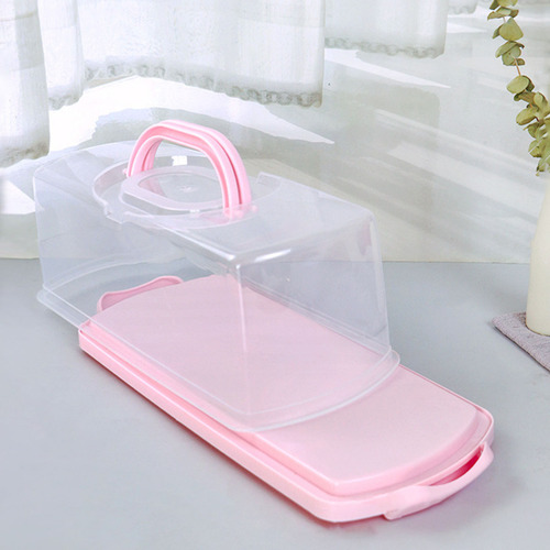 & Caja De Transporte Q Cake Rectangular En Verde Con Doble