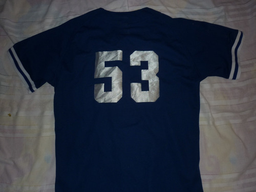 Imagen 2 de 4 de E Camiseta Beisbol Mizuno Earth Japon Talle M Azul Art 47239