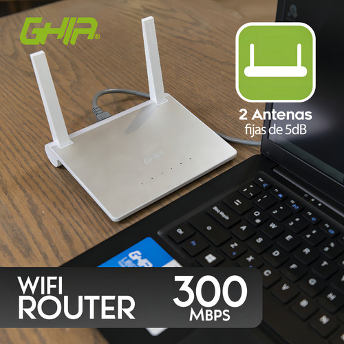 Router Ghia 300mbps Access Point Repetidor Inalámbrico Wisp