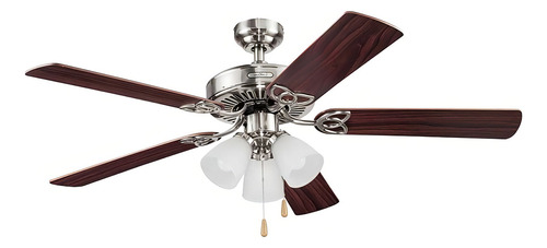 Ventilador de Techo Architect 43302 52 pulg Níquel Cepillado Cinco Aspas Coolfan