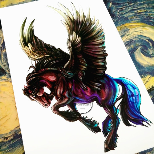 Tatuaje Temporal Lobo Buda Pegaso Escorpion Seiya Pegasus