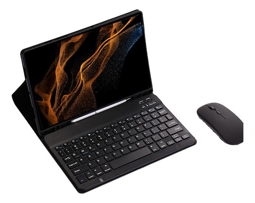 Para Samsung Tab Tablet Teclado Inalámbrico Caso Ratón Ñ