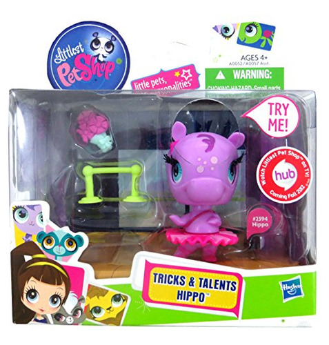 Littlest Pet Shop Trucos Y Talentos Hippo Figura # 2394.