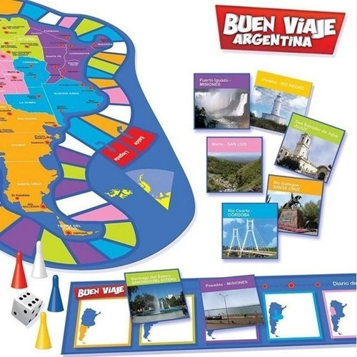 Imagen 2 de 3 de Juego De Mesa - Buen Viaje Argentina - Antex 4341