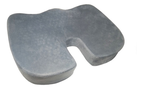 Almofada Anatômica P/ Cóccix C/ Capa E Ziper/ Espuma E Gel