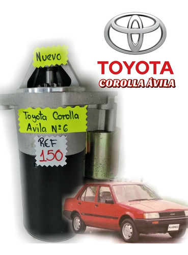 Arranque Toyota Corolla Avila Araya Sky Motor 1.6  1986/1989