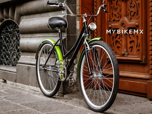 Bicicleta Vintage Urban Tu Nombre Luz Y Accesorios Verdelima