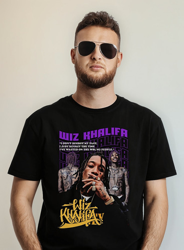 Polera Wiz Khalifa Frases Dont Regret My Past Abominatron