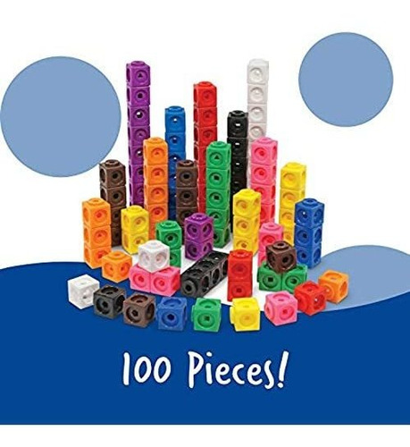 Learning Resources Mathlink Cubos, Juego De 100 Unidades