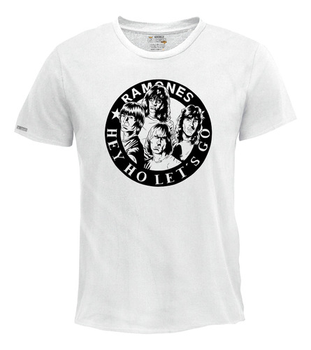 Camiseta Estampada Hombre Ramones Rock Punk Ink2