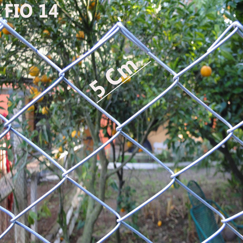 Tela Malha 5 Fio 14 Alt 2,00 X25m - Frete Grátis Pr Sp Sc Rs