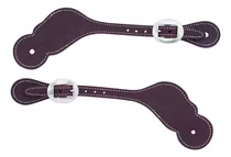 Comprar Correas De Espuelas Con Tachuelas De Trabajo De Cuero Weaver