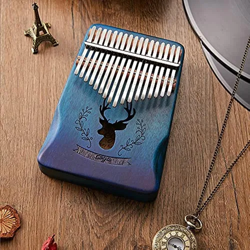 Kalimba - Piano De Pulgar Con 17 Teclas, Diseño De Ciervo D