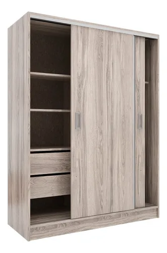 comprar Placard Orlandi Suave 1.38 color abedul de mdp con 2 puertas corredizas