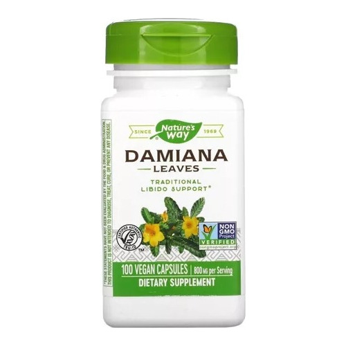  Damiana 800 Mg 100 Capsulas