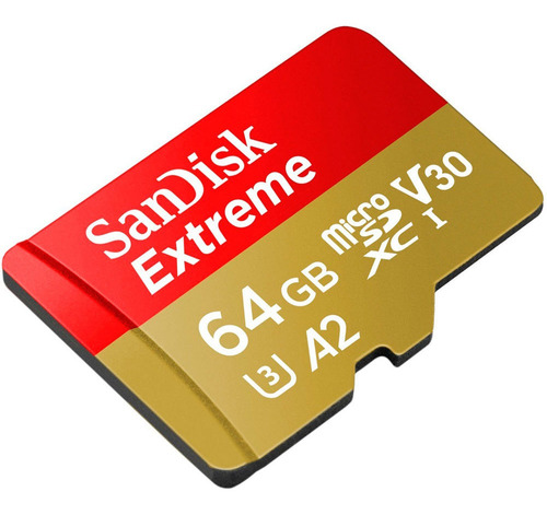 Cartão De Memória Sandisk Extreme 64 Gb - Brinde Adap+emba
