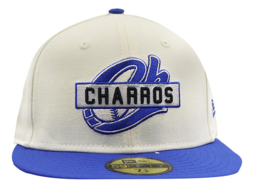 Gorra Plana 59fifty New Era Charros Jalisco Beisbol Ivory