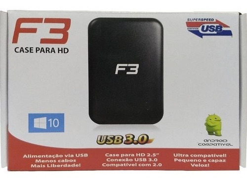 Case Para Hd Externo 2,5 Usb 3.0 Ate 1tb Sata Jc-cs3.0 F3 39