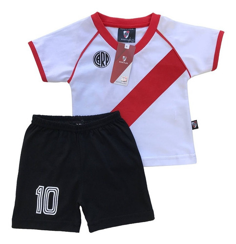 Imagen 1 de 6 de Conjunto De Bebe Retro River Plate Producto Oficial