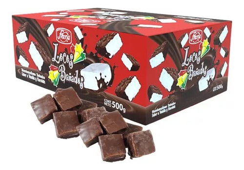 Caja Locos De Chocolate Bañados Fruna 500g